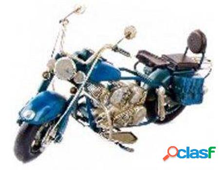 Metal HOGAR Y MÁS Moto Realista Antigua Para Decorar