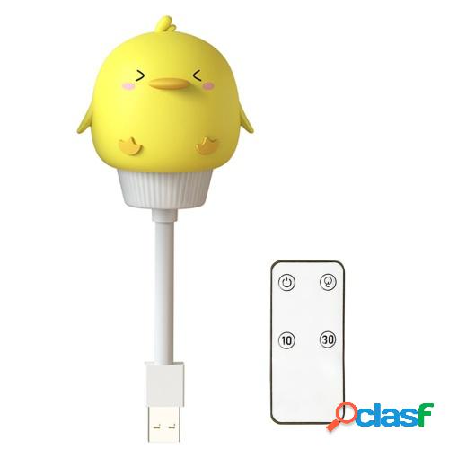 Mini USB flexible LED Luz nocturna con control remoto Lindo