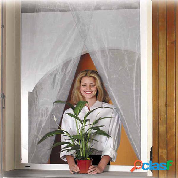 Mosquitera tipo cortina para ventana negra