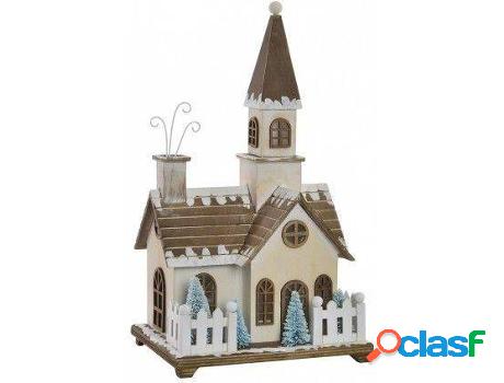 Navidad HOGAR Y MÁS Casa De Madera Con Luce Led Navideña