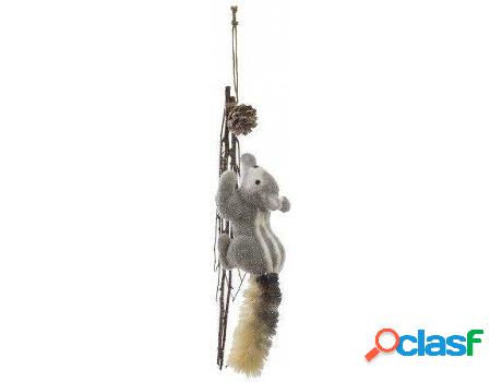 Navidad HOGAR Y MÁS Colgante Ardilla Navideña (15x 9x 44cm