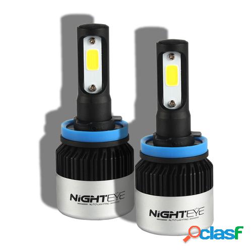 Nighteye 72W 9000LM H11 H9 H8 LED luz de la linterna que