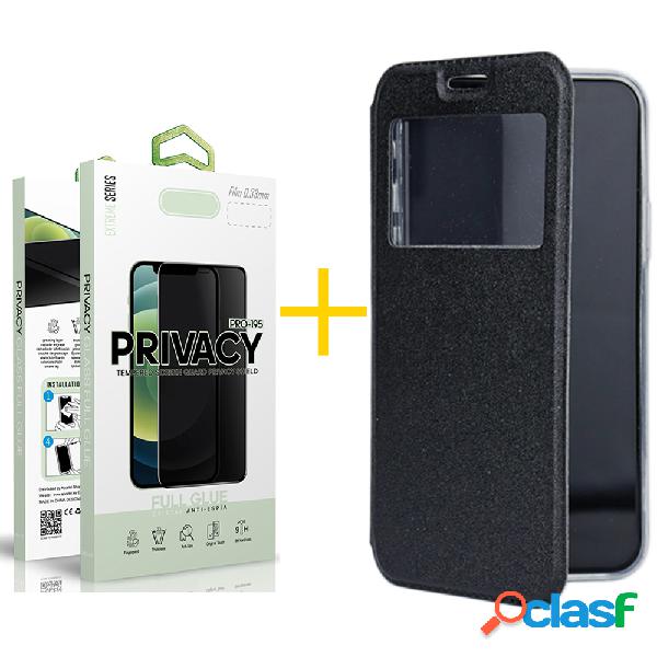 Pack 1 Película Antiespia + Funda SKYHE por Huawei Y6P