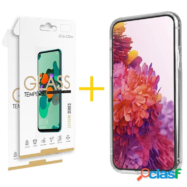 Pack 2 Películas 2.5D + Funda SKYHE por Huawei Mate 20 Lite