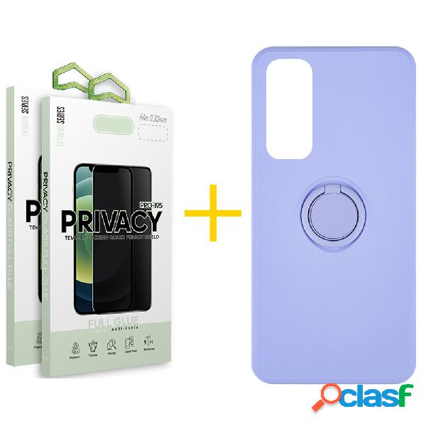 Pack 2 Películas Antiespia + Funda SKYHE por Huawei P Smart
