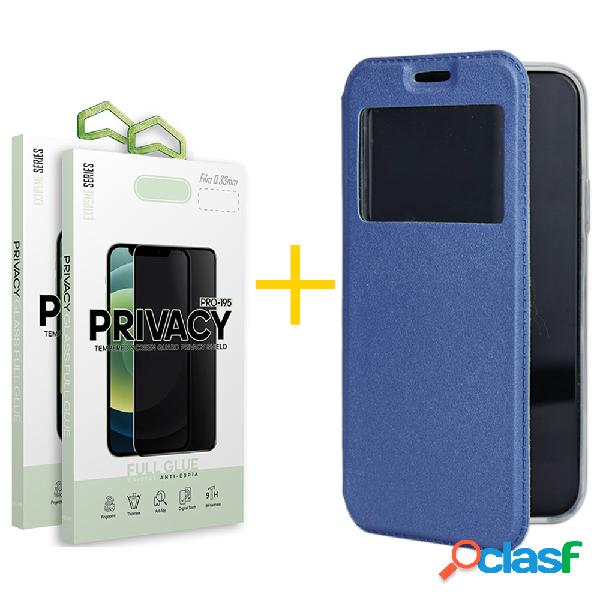 Pack 2 Películas Antiespia + Funda SKYHE por Huawei Y6P