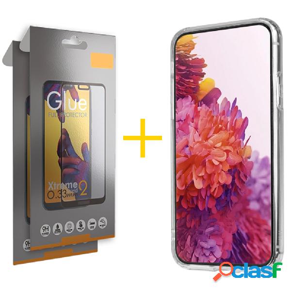 Pack 2 Películas Full + Funda SKYHE por Huawei Mate 20 Lite