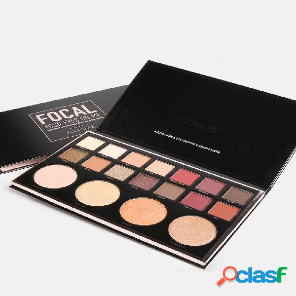 Paleta de sombras de ojos mate de 18 colores Color tierra de
