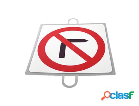 Panel de señalizacion trafico de prohibicion nº 4 (giro