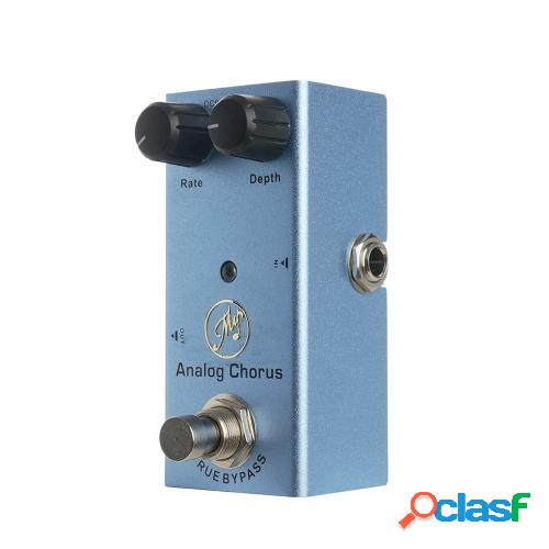 Pedal de efecto de guitarra de coro analógico con perillas