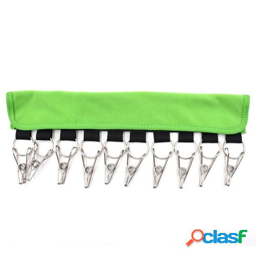 Perchas de tela portátiles Viajes Pinzas de ropa plegables
