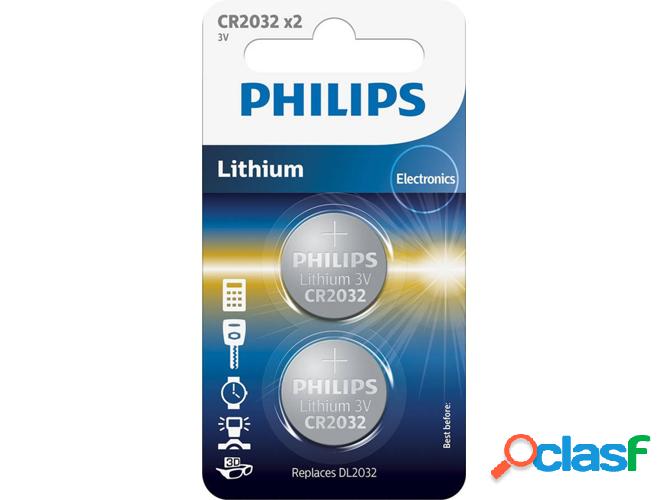 Pilas PHILIPS Pila CR2032P2/01B