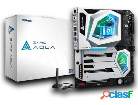 Placa Base ASROCK Z490 Aqua Intel (Socket LGA 1200 - Intel