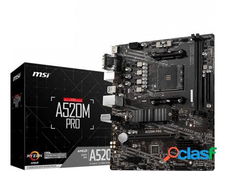 Placa Base MSI B550 PRO (Socket AM4 - AMD A520 - Micro ATX)