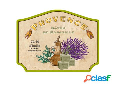 Placa de metal Verde de Metal 25*1*33cm