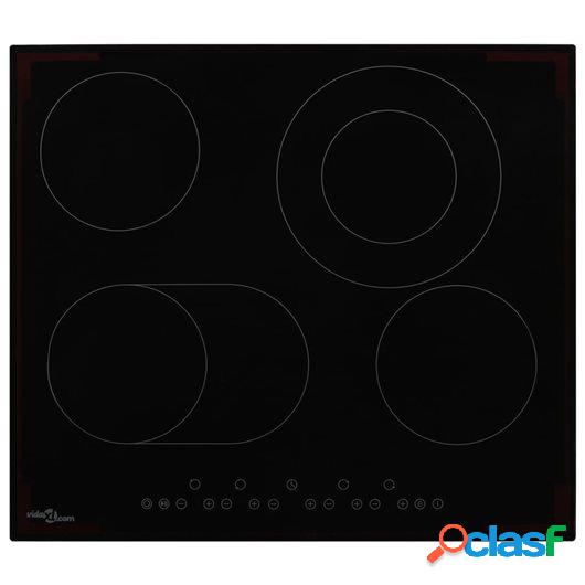 Placa vitrocerámica 4 quemadores control táctil 6600 W