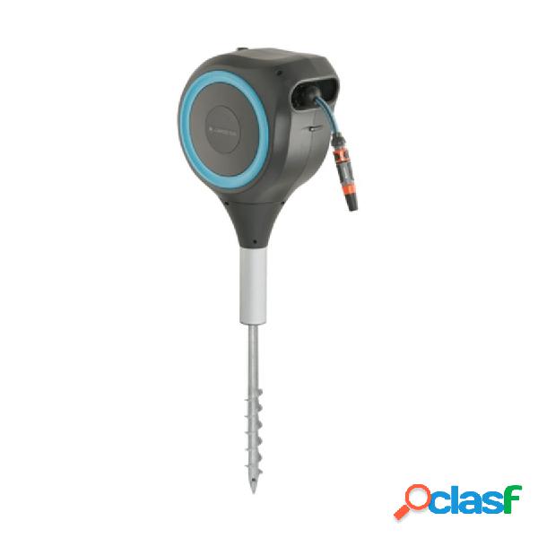 Portamanguera Automático Gardena Roll Up S con Piqueta