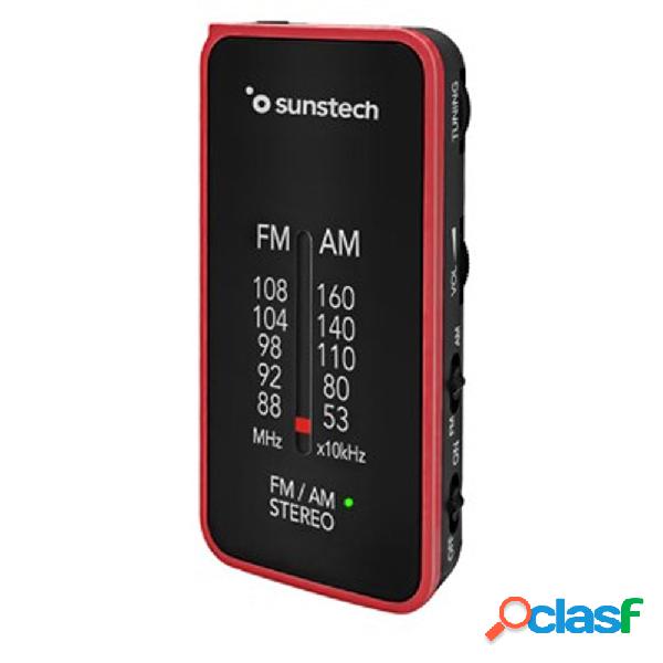 Radio Bolsillo SUNSTECH RPC6 Rojo