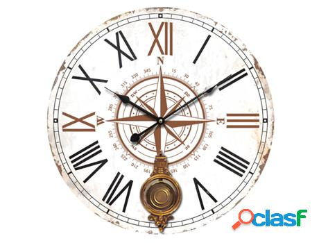 Reloj Blanco de MDF 59*5*59cm