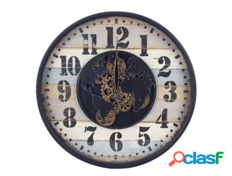 Reloj Blanco de MDF y Metal 60*8*60cm