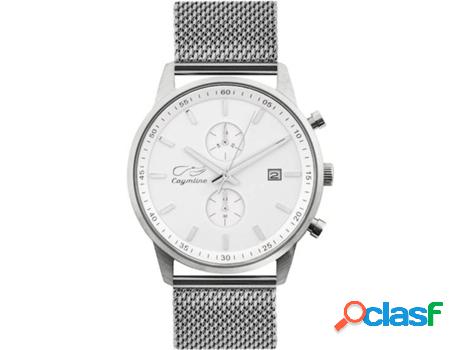 Reloj CAYMLINE White & Silver Hombre (Acero - Hombre)