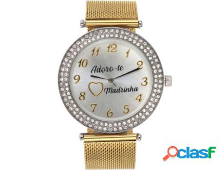 Reloj MISSTREND Te quiero Madrina c/Brilhantes Dourado Prata
