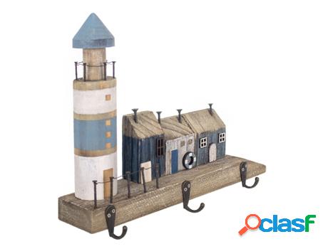 Signes Grimalt - Perchero faro Azul de Madera | Perchero