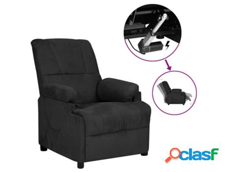 Sillón VIDAXL reclinable eléctrico Negro (Cuero artificial