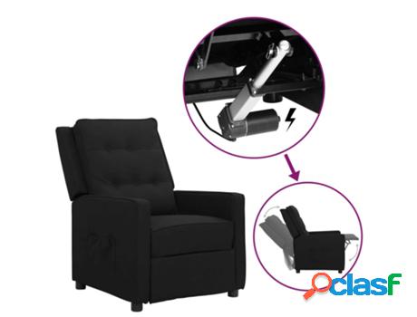 Sillón VIDAXL reclinable elevable Negro (Tela - 70 x 90.5 x