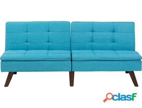 Sofá Cama Ronne (Azul - Poliéster -95x180x76 cm)