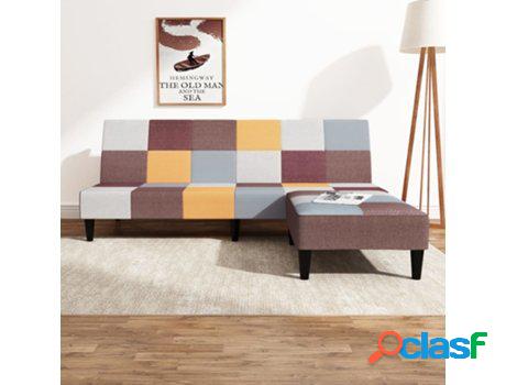 Sofá Cama VIDAXL Multicolor Tela (200 x 84.5 x 69 cm)