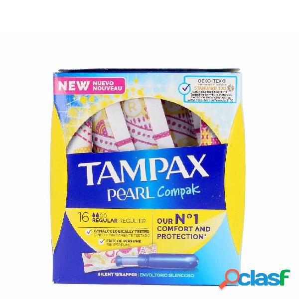 Tampax Pearl Compak Regular Tampones con Aplicador x16