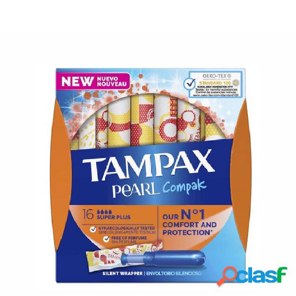 Tampax Pearl Compak Super Plus Tampones con Aplicador x16