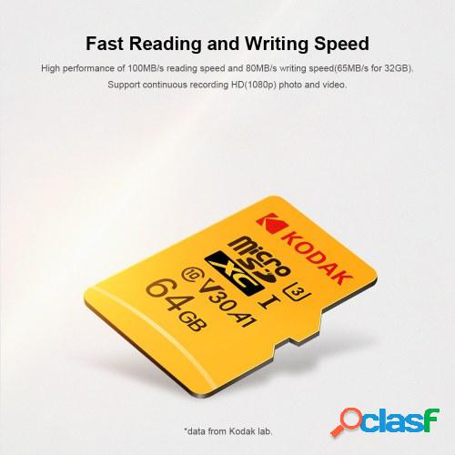 Tarjeta Kodak Micro SD Tarjeta de 32GB TF Tarjeta de memoria