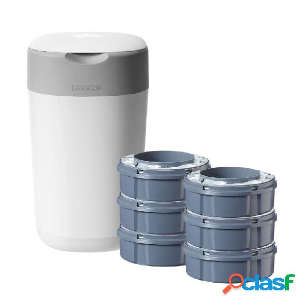 Tommee Tippee Cubo de Pañales Twist & click con 6 casetes