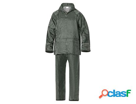 Traje de agua impermeable verde nylon talla 8-xl