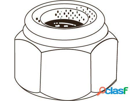 Tuerca Hexagonal de Seguridad con Arandela Plastica- Rosca