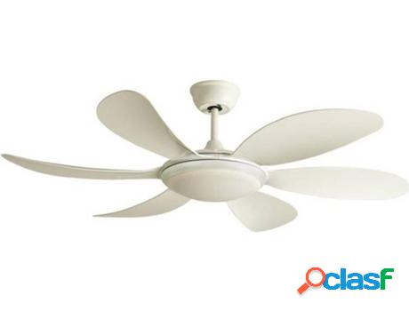Ventilador de Techo WONDERLAMP Mary Blanco (25 W - Diámetro