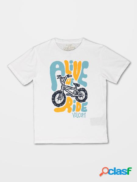 Volcom Camiseta Alive We Ride - WHITE - (NIÑOS)
