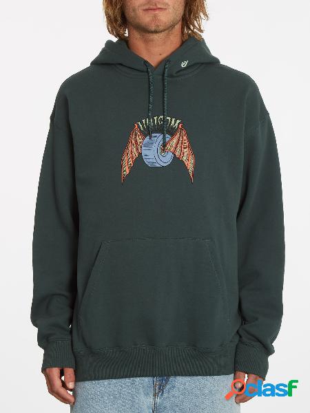 Volcom Sudadera con capucha Hell Wheel - CEDAR GREEN