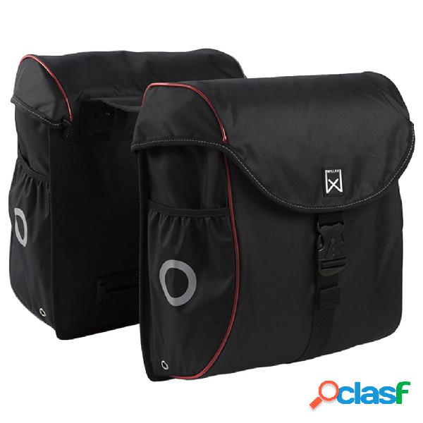 Willex Alforjas para bicicleta 38 L negro y rojo 16105