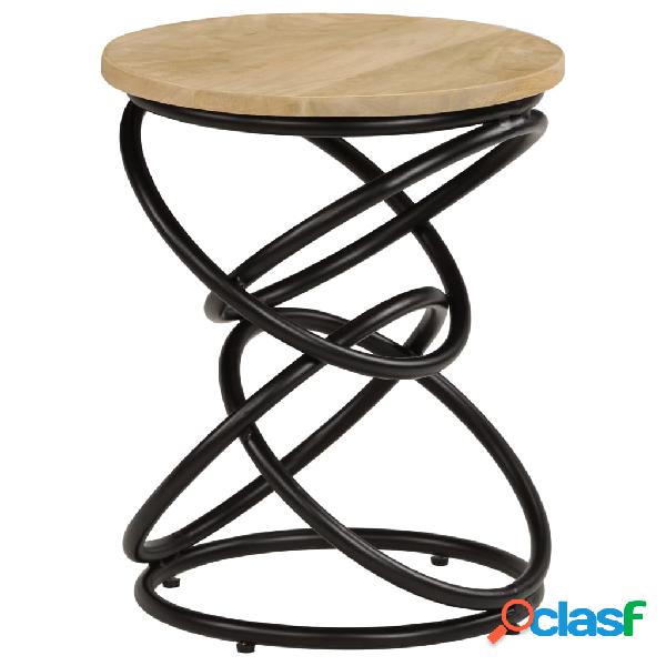 vidaXL Mesa auxiliar de madera maciza de mango 40x50 cm