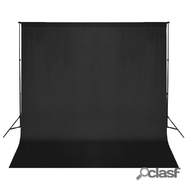 vidaXL Sistema de soporte de telón fondo fotográfico