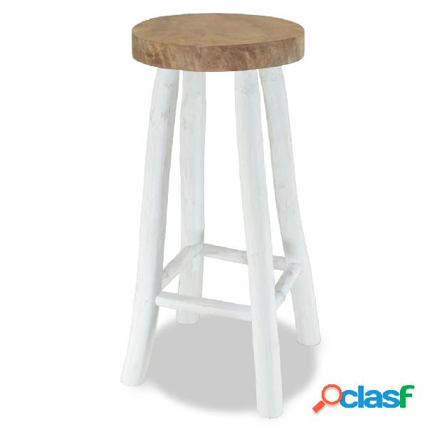 vidaXL Taburete de cocina de madera de teca