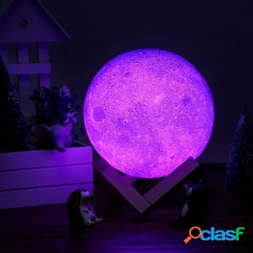 8cm / 3.15in Impresión 3D La lámpara de la luna de la