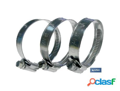 Abrazadera inox a-2 banda 9mm 8-12 caja 100 unid.