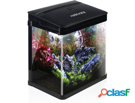 Acuario para Peces NOBLEZA Vidrio y Luces LED (Plástico -