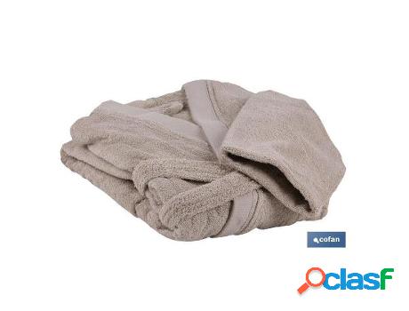 Albornoz beige gr.500/m2 modelo abisinia talla s