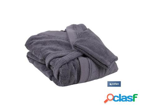 Albornoz gris antracita gr.500/m2 modelo piedra talla s