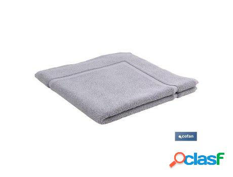 Alfombra baño gris perla gr.1000 modelo perlan 60x60cm
